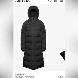 Aritzia down puffer XS